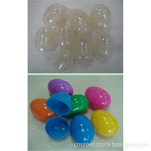 Plastic PP Color Eggs, Plastic Colorful/Clear Easter Eggs, Easter Gifts